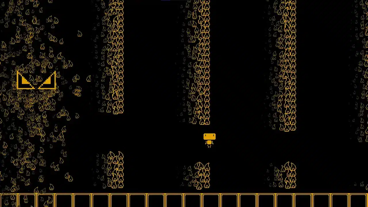 تصویر محیط پیکسلی بازی تم زرد بررسی بازی Triple Take | سکوبازی با چاشنی ناامیدی روایی