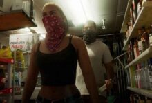 جیسون و لوسیا در حال سرقت از سوپرمارکت