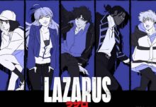 انیمه Lazarus، شخصیت‌های اصلی از جمله الینا، کریستین، اکسل، داگ و لیلند