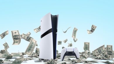 پلی استیشن 5 پرو پس زمینه دلار