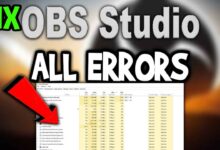 فهرست همه ارورهای OBS و راهنمای برطرف کردن آنها