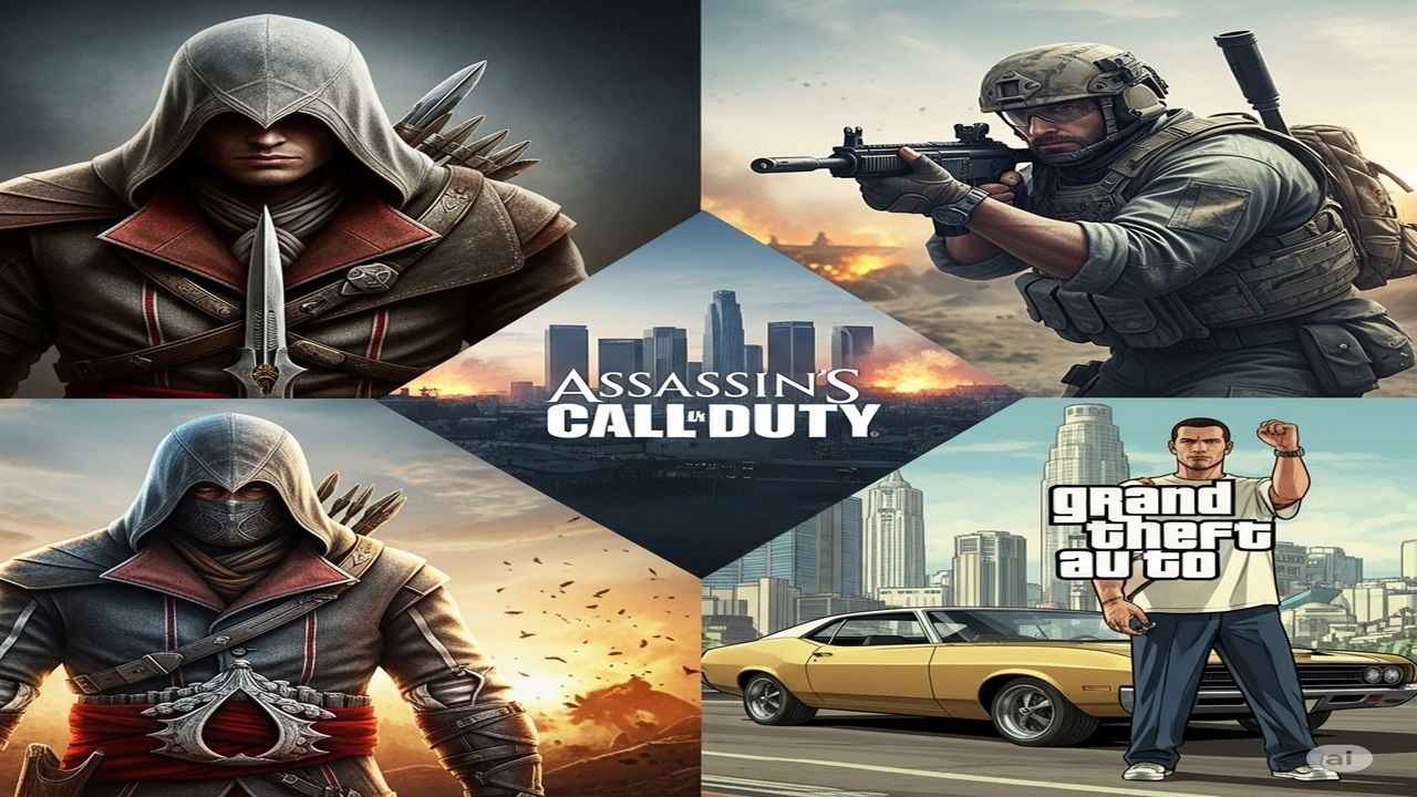 سه‌گانه طلایی گیمینگ برای تابستان Assassin's Creed، Call of Duty و GTA دانلود در GBOX