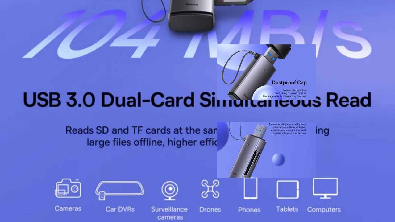 راهنمای خرید کارت‌خوان و رم ریدر Baseus AIRJOY WKQ