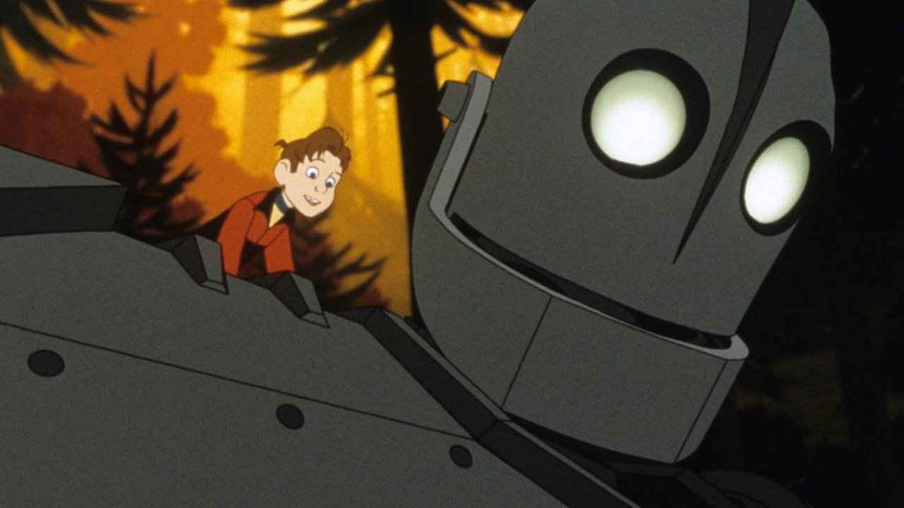 هوگارث و غول آهنی در فیلم «غول آهنی»