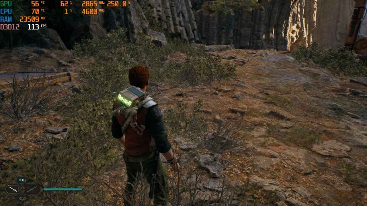 تست عملکرد بازی جنگ ستارگان