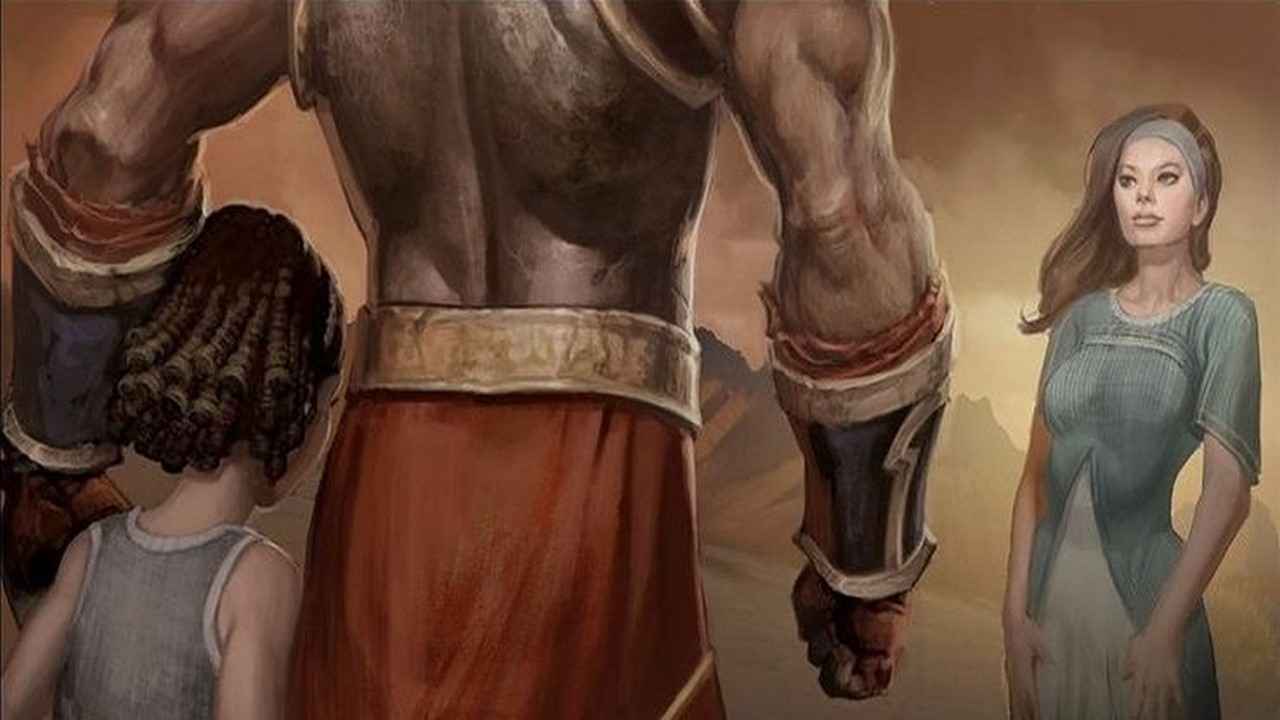 لیساندرا، همسر اول کریتوس و دخترش کالیوپه