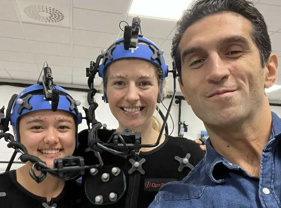 جوزف فارس در استودیوی ضبط حرکت