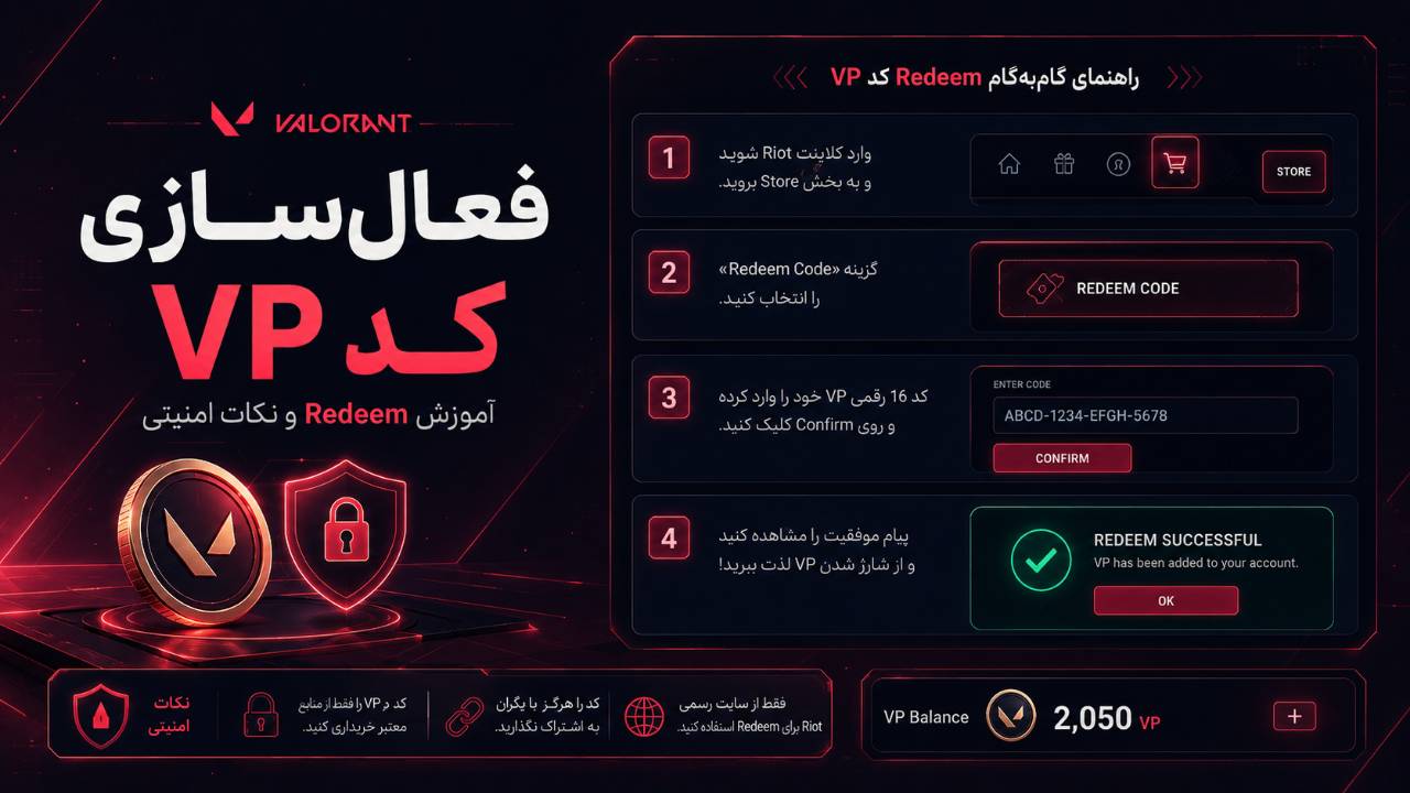 فعال سازى VP كد