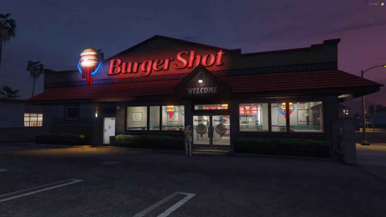 ماد Burger Shot Interior جی تی ای وی